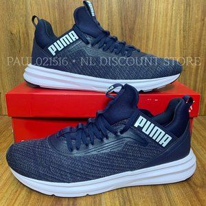 PUMA Men's Enzo Beta Woven V3 Sneakers Shoes, Navy